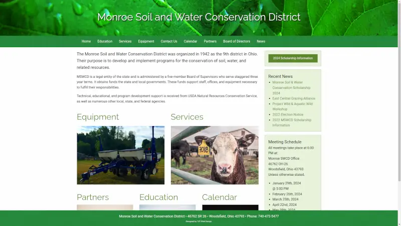 Monroe Soil and Water Conservation District Desktop Website