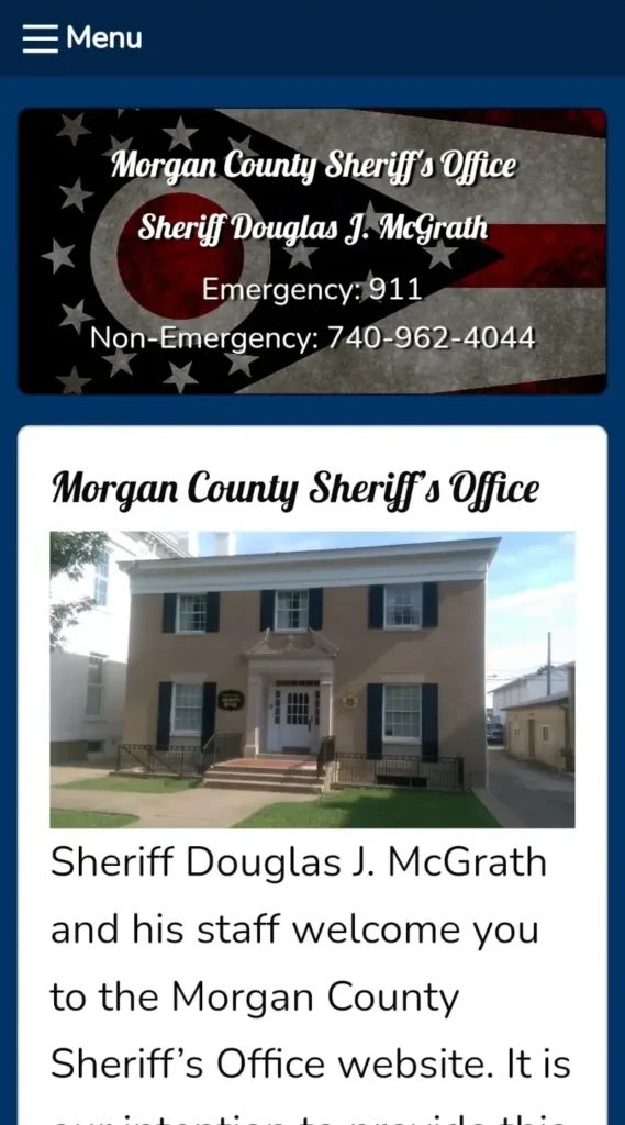 Morgan County Sheriffs Office Mobile Website