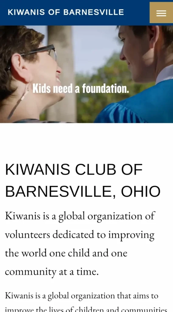 Kiwanis Club of Barnesville Mobile Website