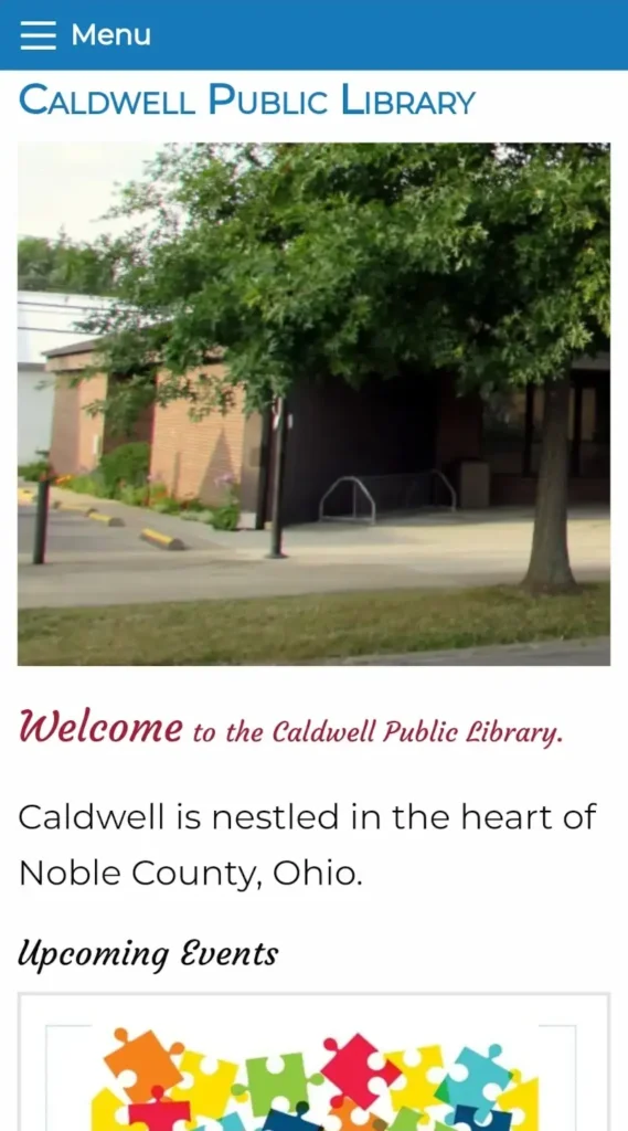 Caldwell Public Library Mobile Website