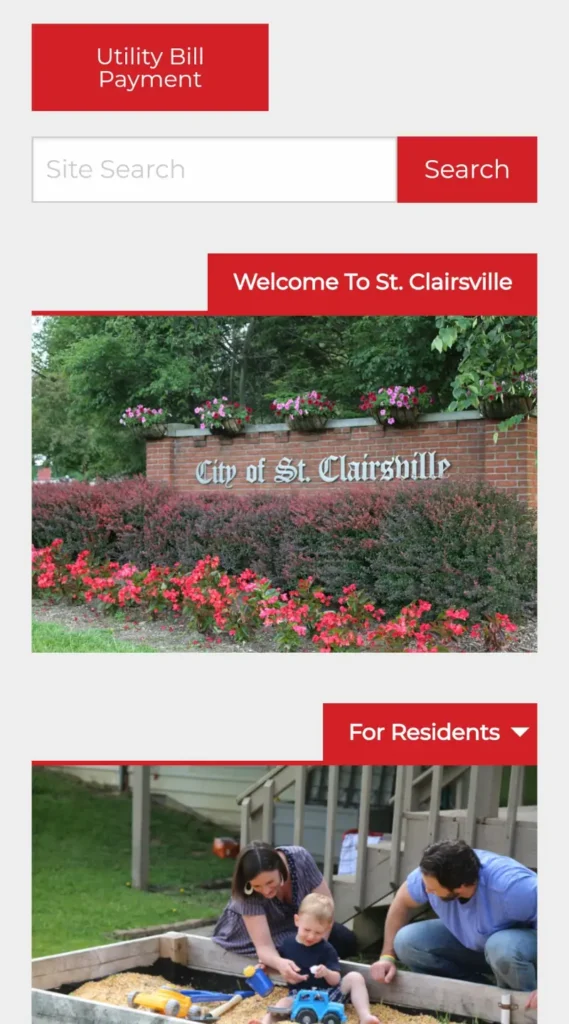 St. Clairsville Mobile Website